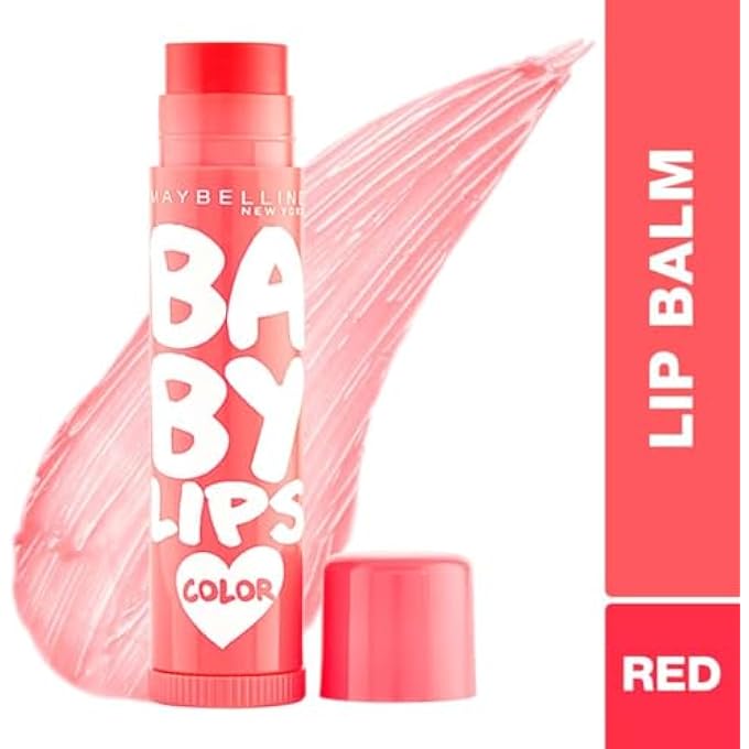 rayihni NEW YORK BABY LIPS CHERRY CRUSH & BABY LIPS BERRY CRUSH LIP BALM , RED, 31.2 G (PACK OF 2) - Image 4